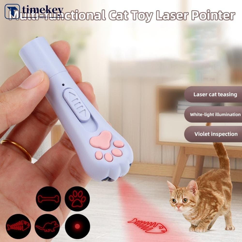 3-Em-1 Interativo USB Recarregável Pet Gato Brinquedos A Laser Multifuncional Gatos Infravermelho Teaser Ilumina