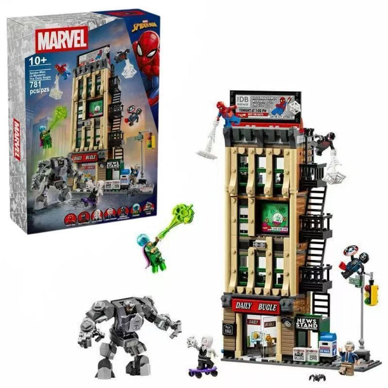 1.000 peças blocos de construção Lego série homem-aranha heróis aranha vs mistério convidado crianças brinquedo montado