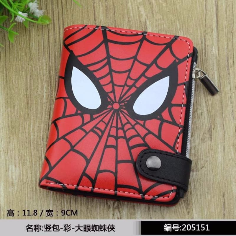Carteira do Homem-Aranha, Vingadores, Batman, Capitão América, Porta-Cartões Curto TRXF U6RE