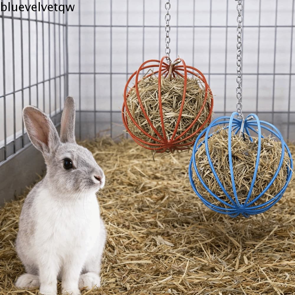 Bola De Alimentação De Coelho BLUEVELVETQW , Alimentador De Grama Resistente Ao Desgaste Para Sem Resíduos , Durável