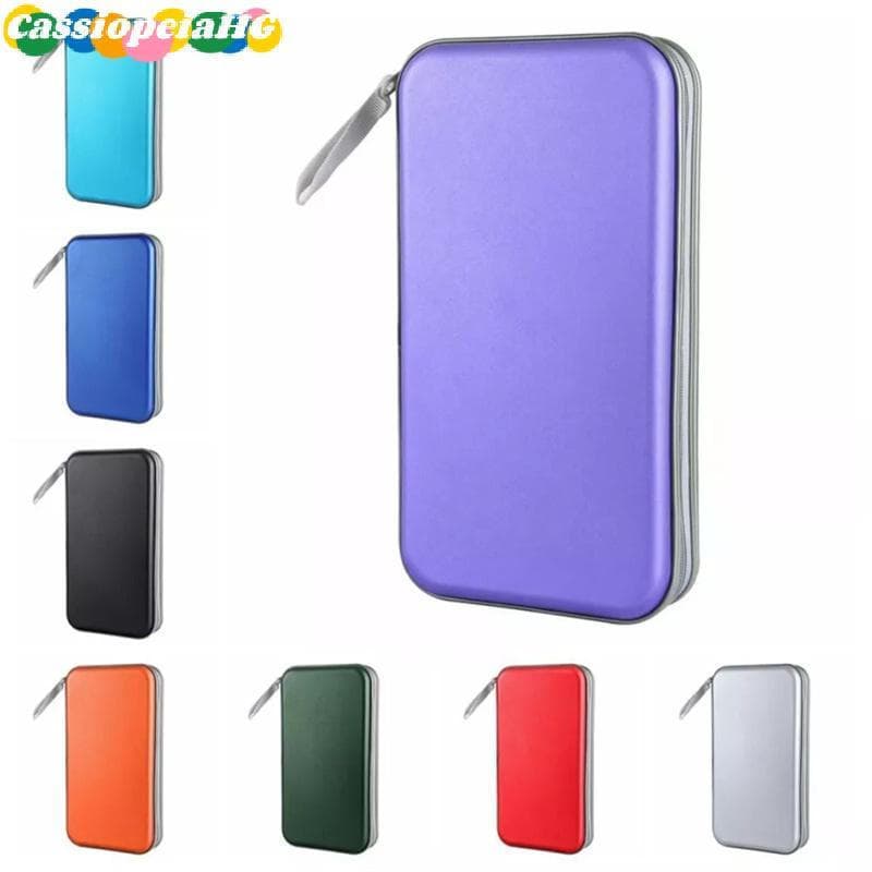 (Cassiopeiahg) 80 Folhas CD DVD Carry Case Capa Suporte De Armazenamento De Disco Manga Carteira Álbum Caixa Dura Plásti