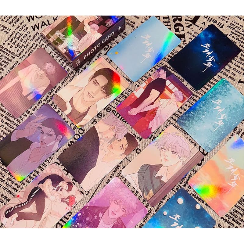 Pérola Menino Dooshik Jooha Marcador Coreano BL Manwha Coleção Cartões Livro Clipe Paginação Marca Estudante Papelaria M