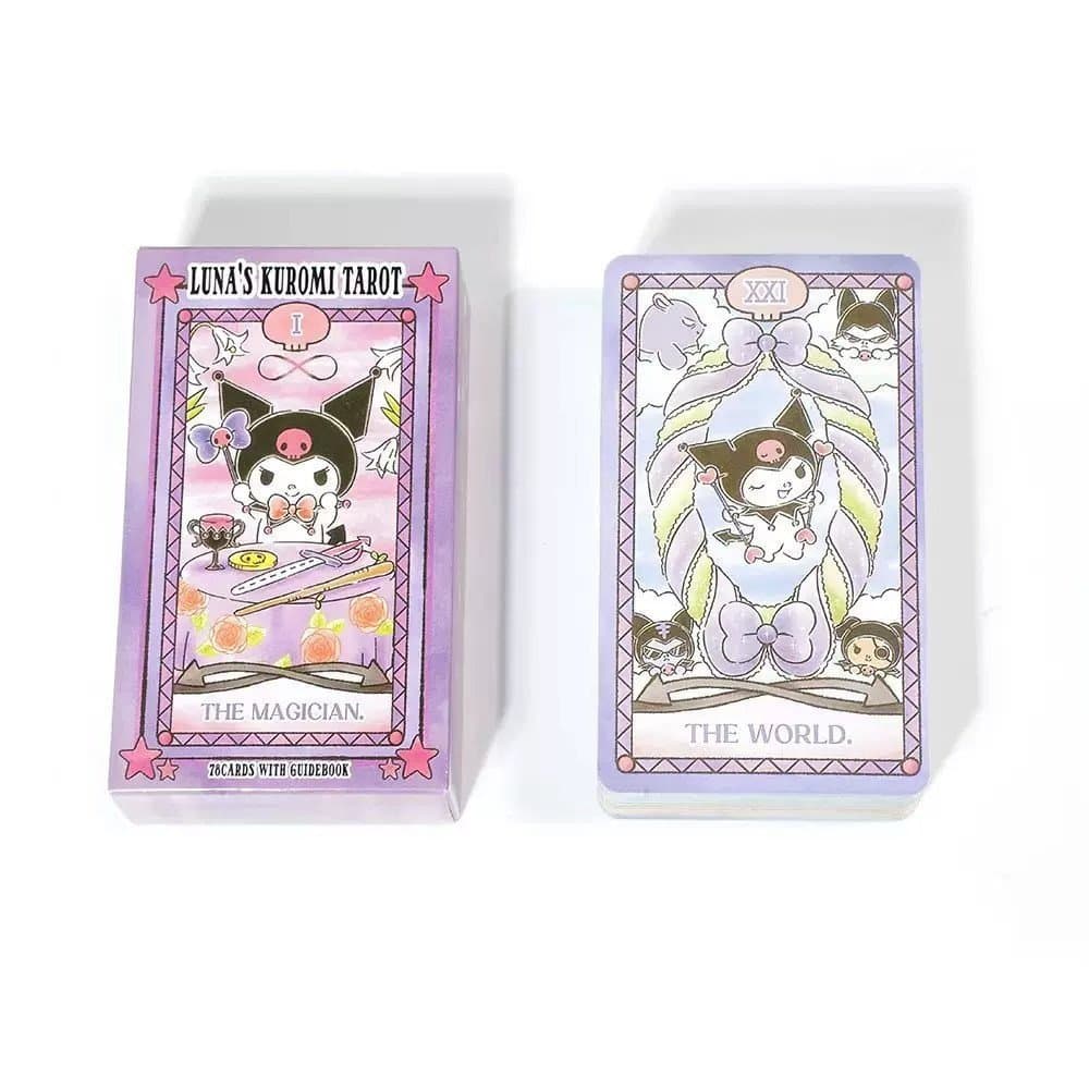 Cartão De Baralho De Tarô Kuromi Hello Kitty Sanrio Melody 78 Cartas