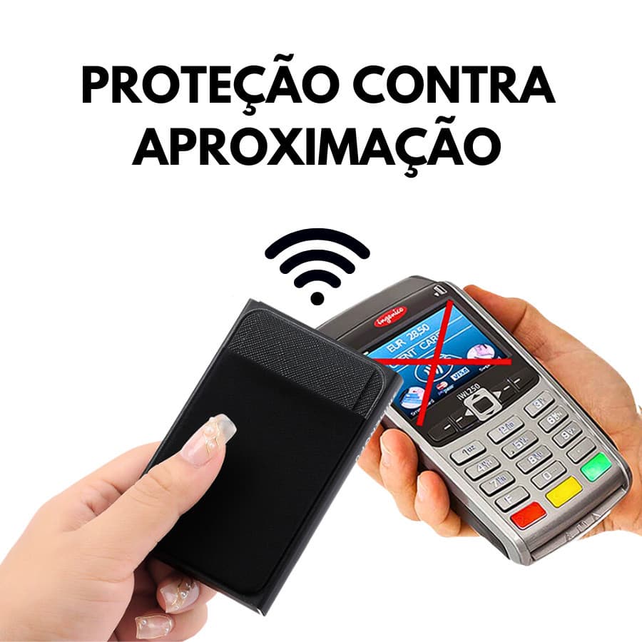 Carteira Slim Porta Cartões Antifurto Carteira Masculina Porta Cartões Carteira Futuro Rfid Slim