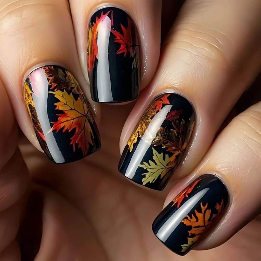 Unhas vestíveis pretas de comprimento médio, manicure quadrada europeia, peças de manicure elegantes, unhas falsas desta