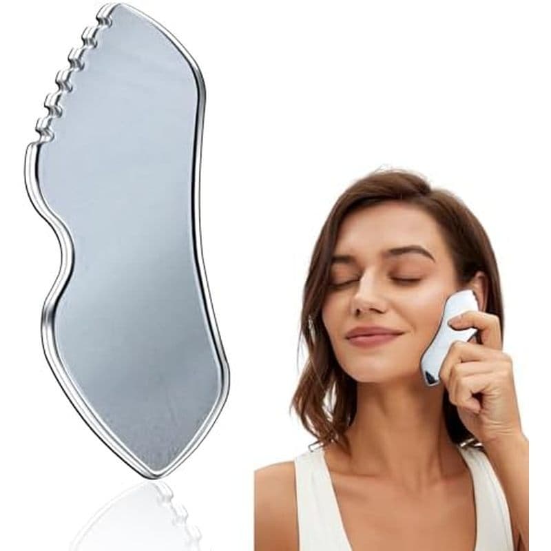Pedra De Ferramentas Faciais Terahertz Gua Sha Para Drenagem Linfática Aprimorada , Inchaço Reduzido , Tensão Facial Ali