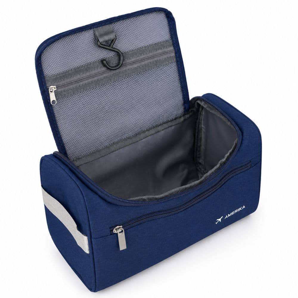 Necessaire Organizadora Bolsa Portatil Feminina Com Gancho Dobrável Mala Higiene Pessoal Maquiagens Dove