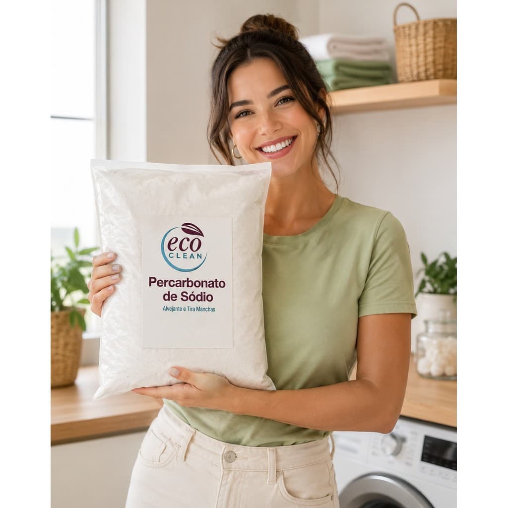 Percarbonato de Sódio 100% Puro Limpeza Em Geral Tira Manchas Roupas Brancas 500g/1kg /2kg