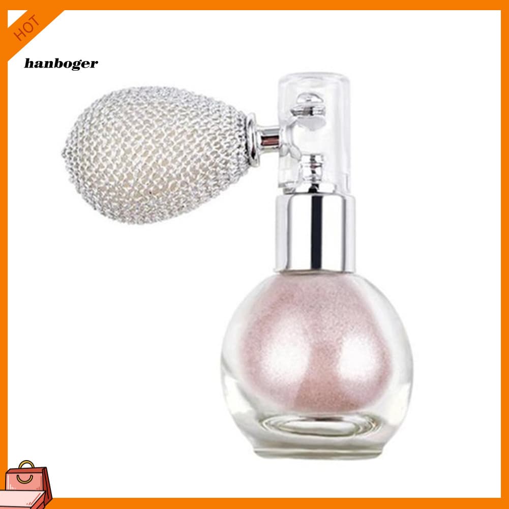 Han Rosto Corpo Pó Spray Glitter Iluminar Aroma Iluminador Maquiagem Pigmento Cosmético
