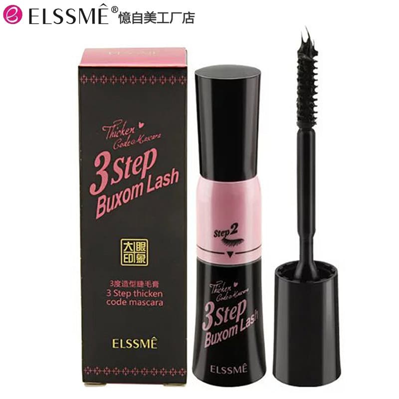 ELSSME/Auto-Beleza Rímel modelador de 3 graus EY-1402 Rímel para olhos grandes, grosso, longo, à prova d'água, Anti-manc