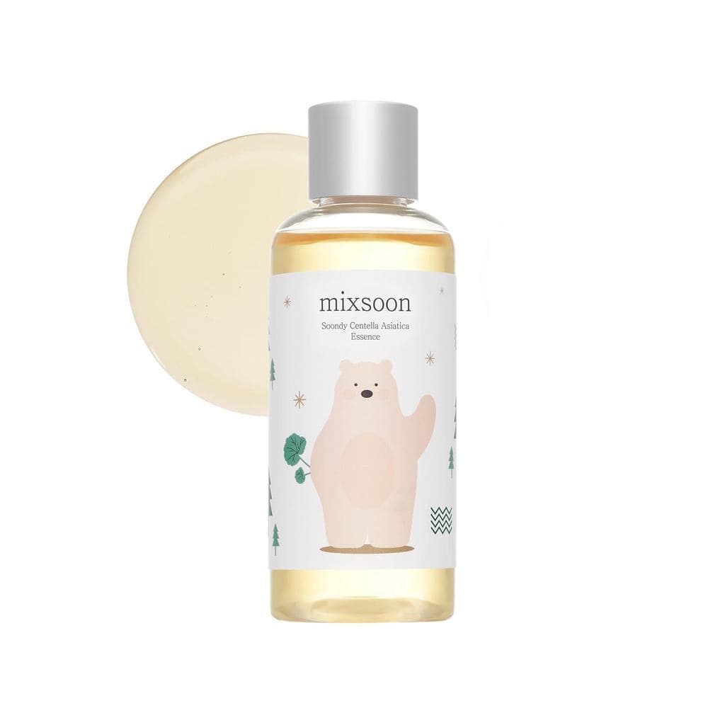 mixsoon Soondy Centella Asiatica Essence - Essência facial calmante, suavizante e hidratante, derivada do extrato de Cen