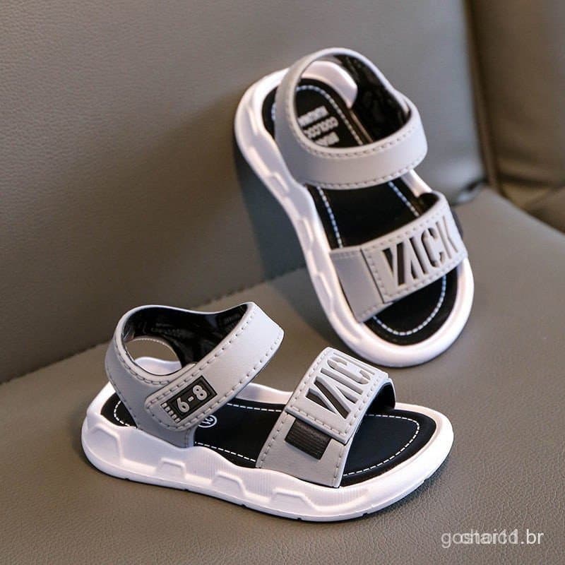 Sandálias Infantis Sapatos De Praia De Verão Com Sola Macia Antiderrapante Para Bebês E Meninos De Escola Casual &