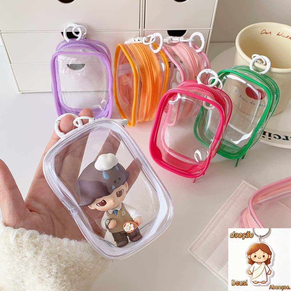 Ins PVC Borracha Osso 3D Personagem Saco De Armazenamento Andando Do Bebê Fechado Caixa Cega Exibição Pequena Boneca