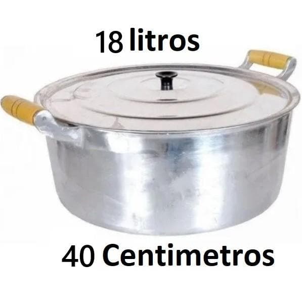 Panelas Grande N 40,38, 36 ,34 e 32,28  Em Alumínio Grosso Batido Dubabilidade caçarolas Restaurante Cozinha Utensílios