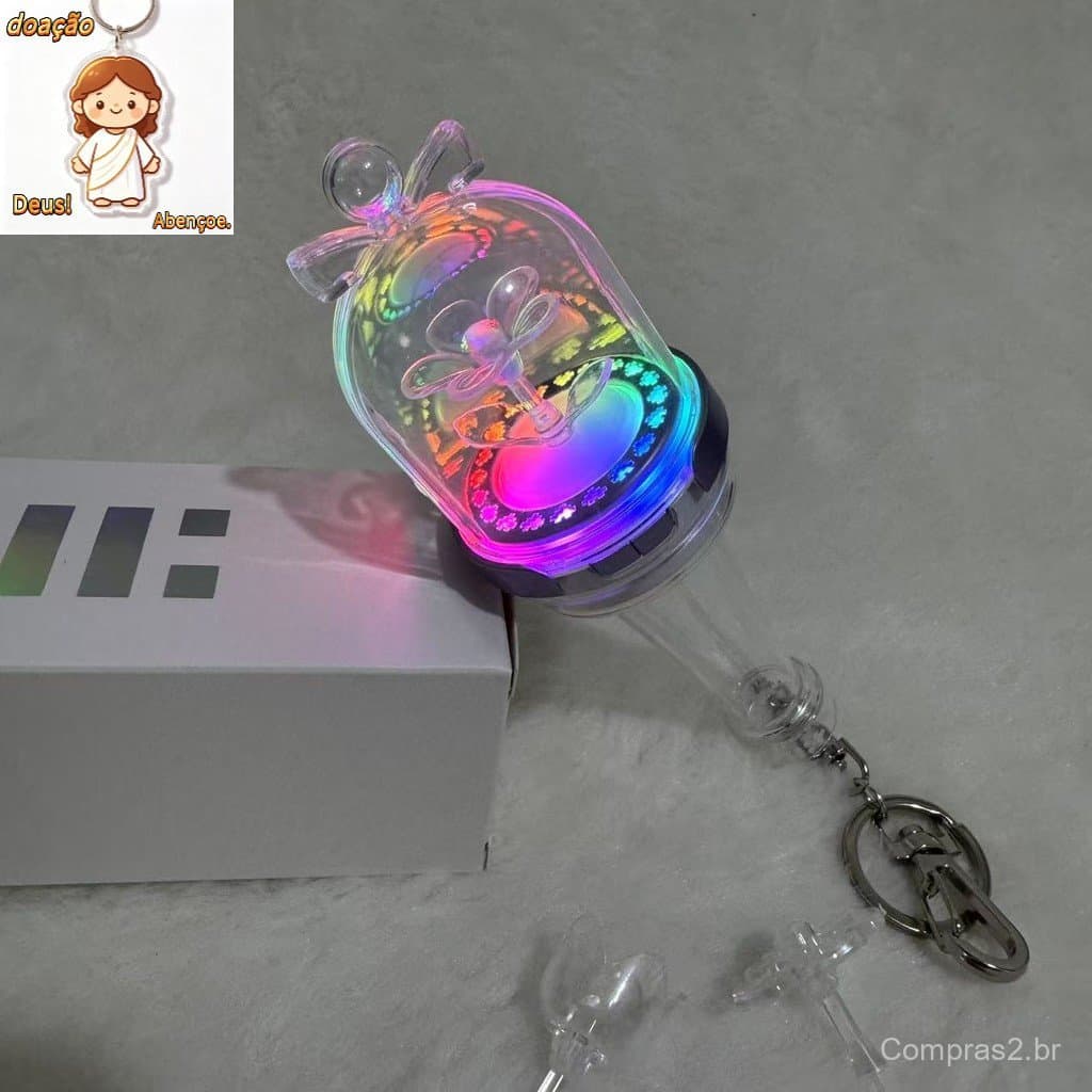ILLIT Mini Lightstick Chaveiro YUNAH MOKA IROHA Glow Stick Chaveiros