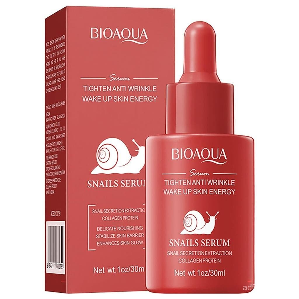 Sérum Facial de Essência de Caracol BIOAQUA com Colágeno e Proteína, Nutritivo para a Pele, Anti-Rugas, Hidratante, para