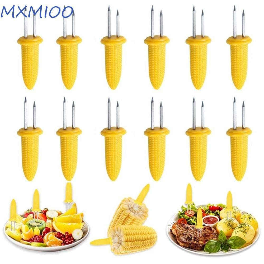 MXMIOO Suporte De Milho Doce , Suprimentos Para Churrasco , Piquenique De Plástico , Aço Inoxidável Acampamento , Grelha