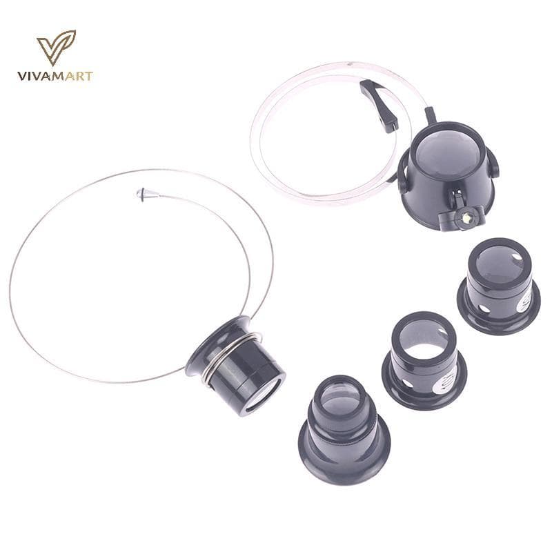 Vivamart 5X 10X 15X 20X Lupa Com Lente De Óculos Para Relojoeiro Relógio Clo Reparação Acessórios Ferramentas