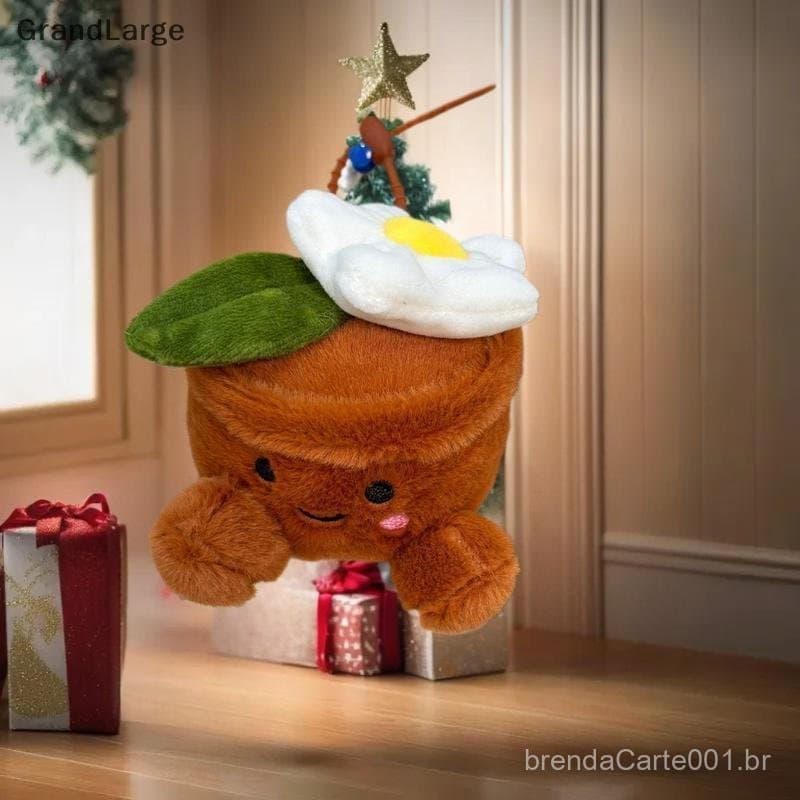 [GrandLarge] 1/2 PCS Bonito Engraçado Flor Vaso De Plantas Boneca De Pelúcia Brinquedos Chaveiro Pingente Bolsa Encantos