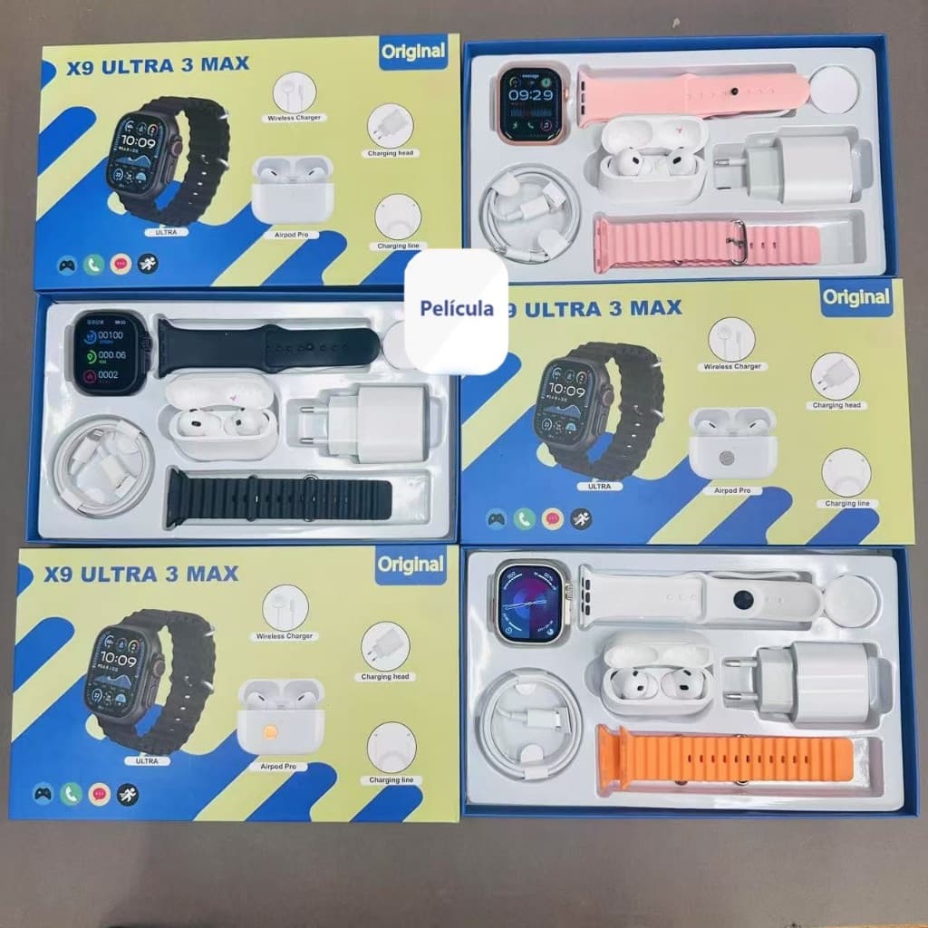 【7 Em 1 Com Carregador】Novo smartwatch Ultrafino 49mm Série 8 Bluetooth Chamadas De Voz Carregamento Sem Fio