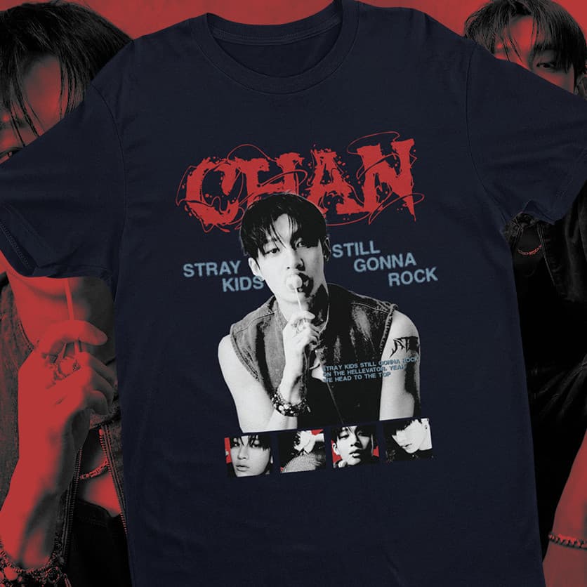 Camiseta Stray Kids Bang Chan ATE - 100% ALGODÃO Moda Maligu