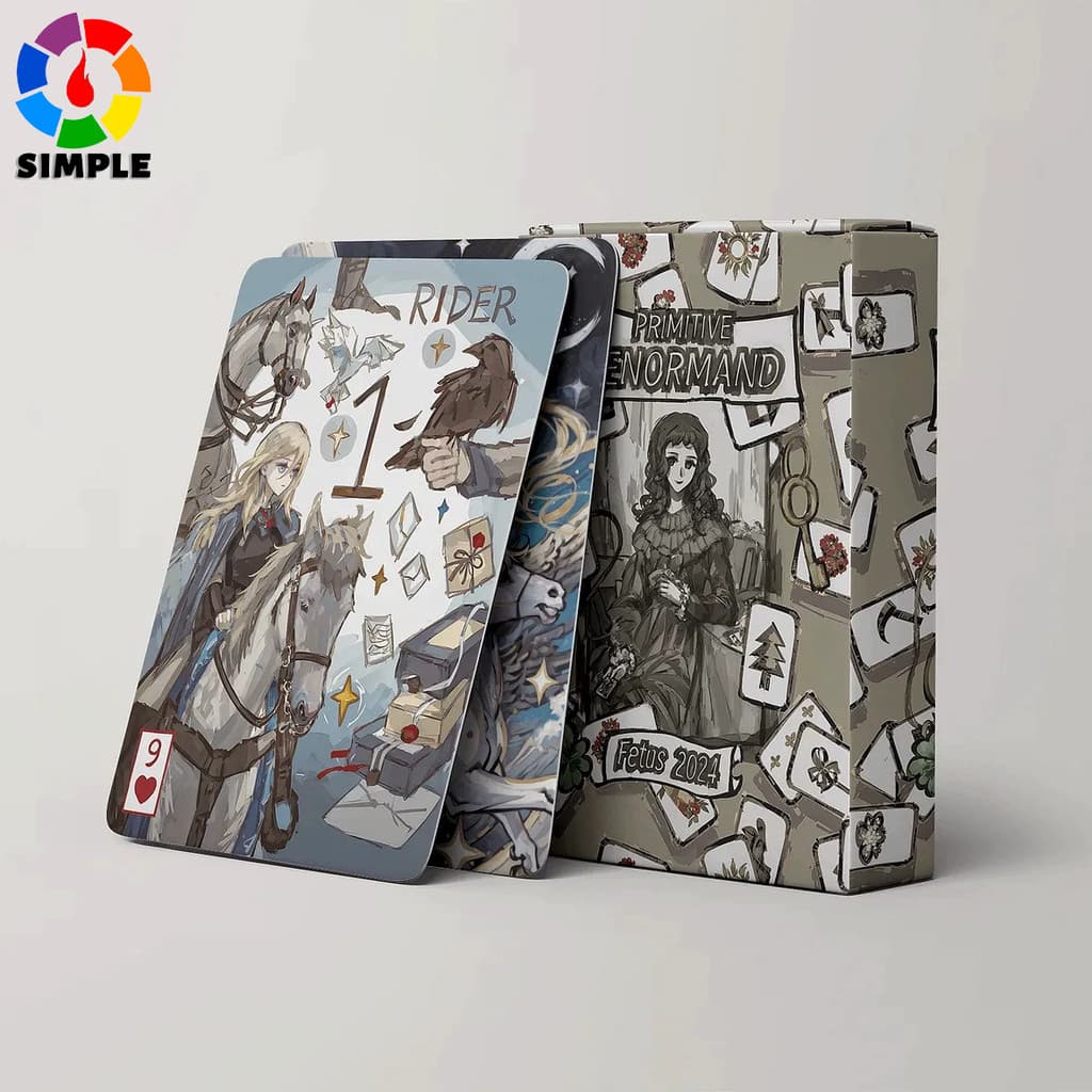 Primitive Lenormand Deck Rana System 42 Pcs Beginner-Friendly Lenormand Cards 9*6cm