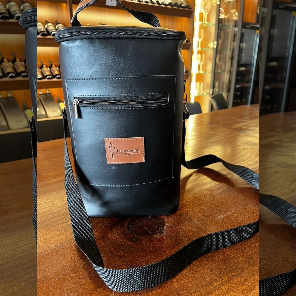 Bolsa Porta Vinho Térmica Luxo Para 4 Garrafas Impermeável Bebidas