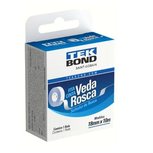 Fita Veda Rosca 18mmx10m Tekbond