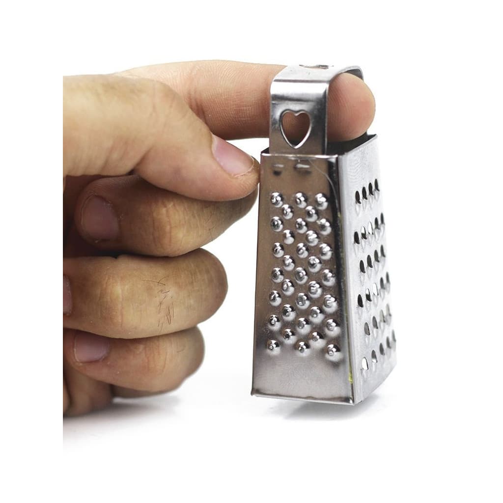 Ralador Mini Inox 4 Faces Para Cozinha – Design Decorativo, 7CM Nano Shop