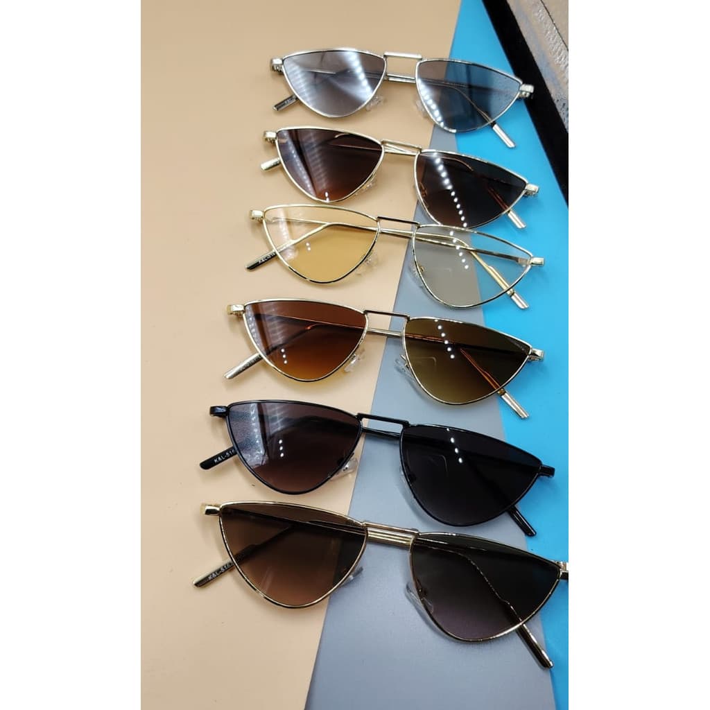 Óculos de Sol Feminino Chique Charmoso Meia Lua Blogueira Tendencia UV400