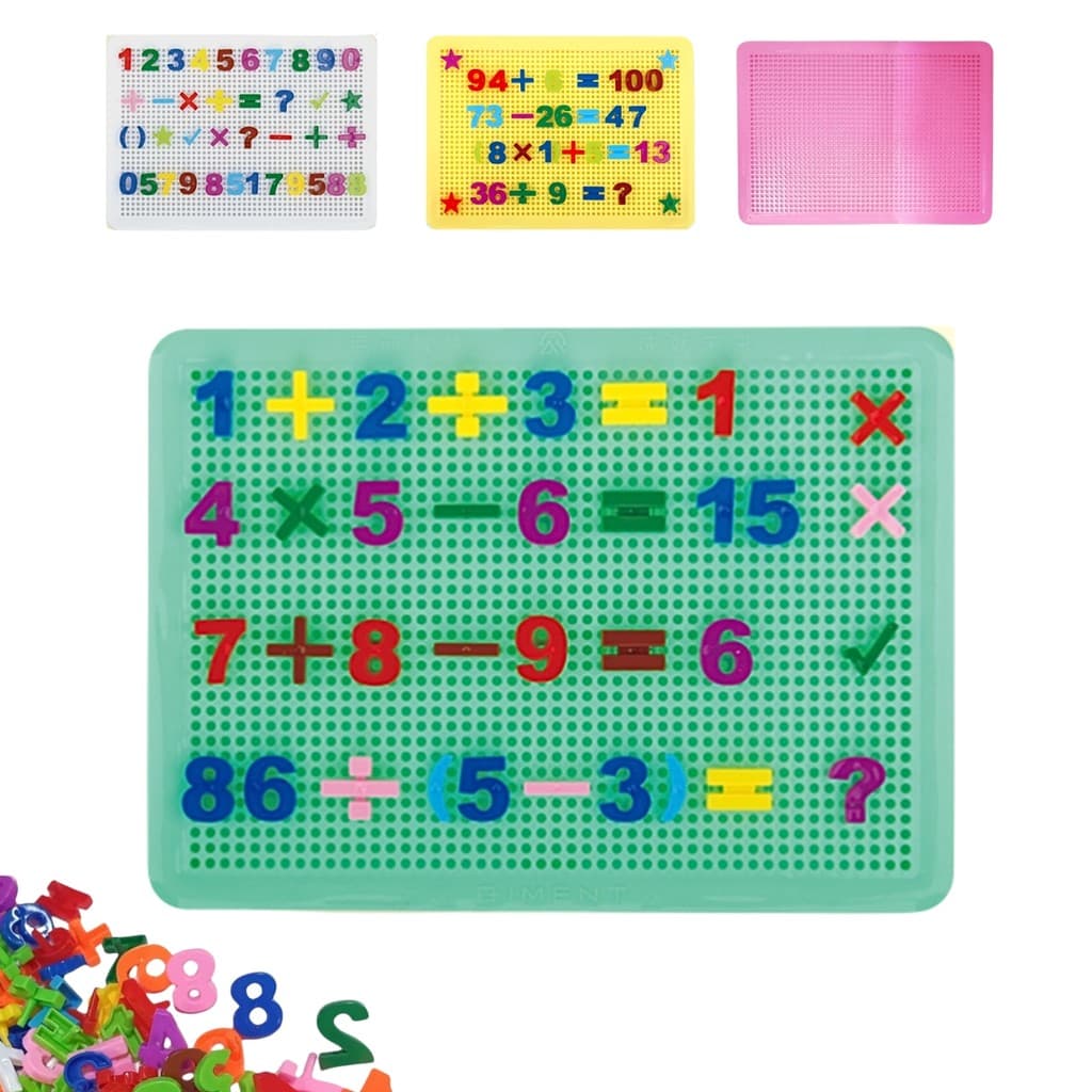 Quadro Infantil Educativo Pecas Montar Letras Numeros