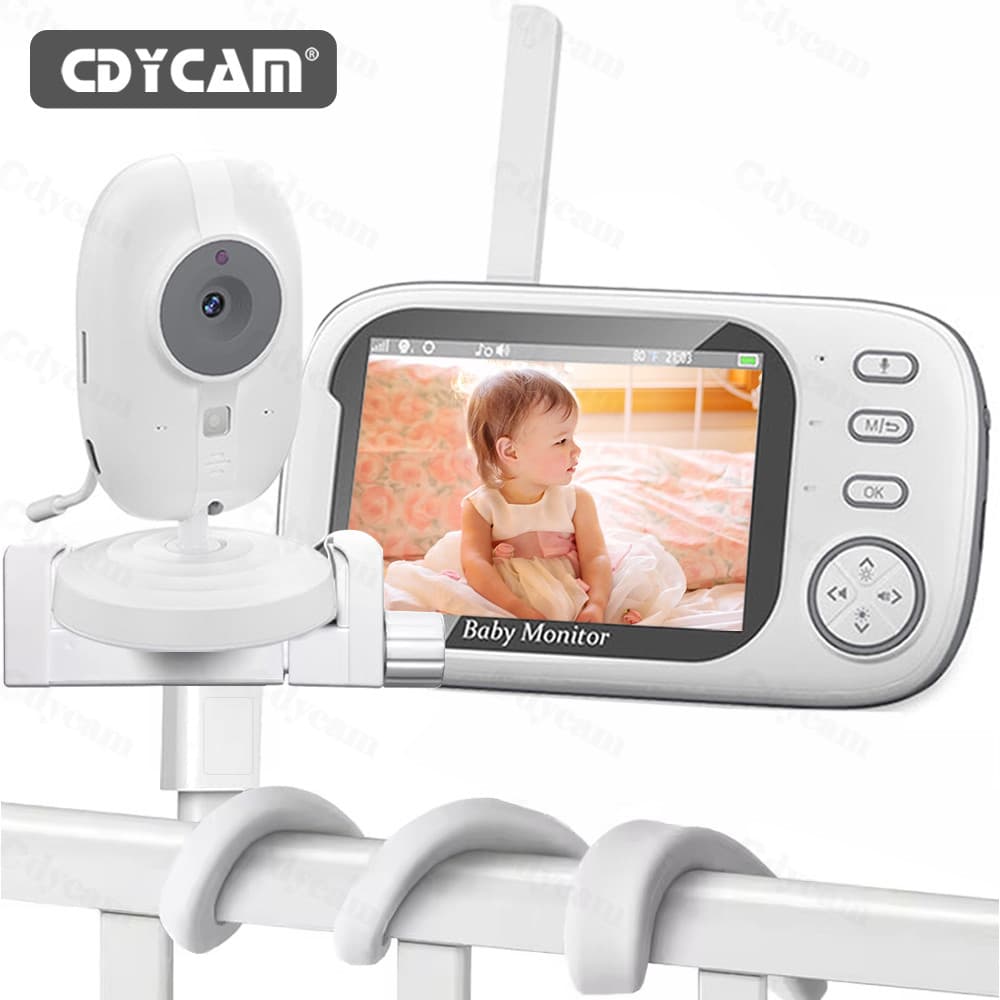 Babá Eletrônica Câmera Monitor Visão Noturna 2 Vias Áudio Sensor de Temperatura