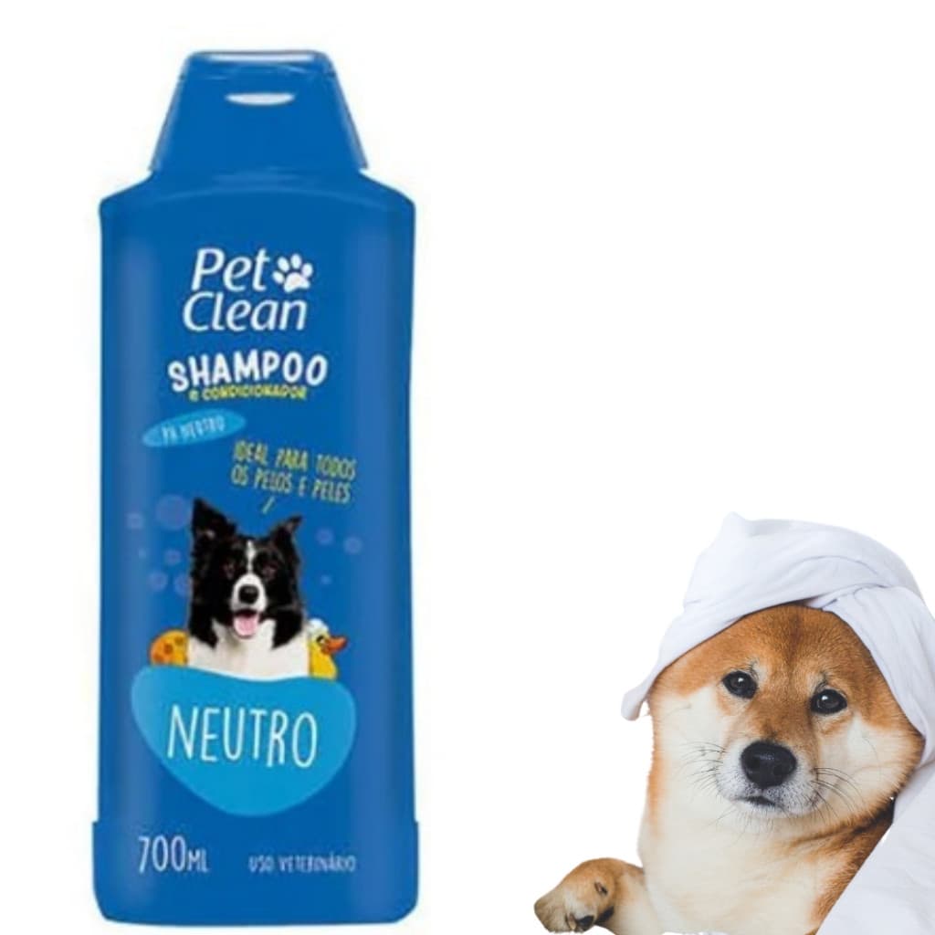 Shampoo Neutro Pet Clean 700ml Cães Cachorros Pet Super Oferta