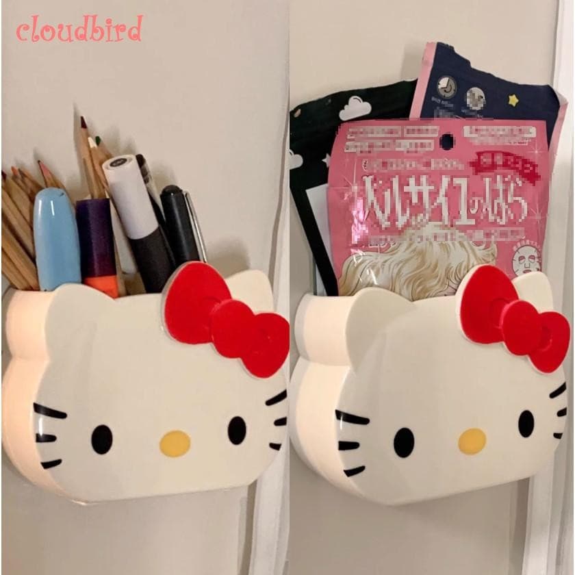 Suporte Para Escova De Dentes Hello Kitty-Prateleira De Armazenamento De Desenhos Animados Banheiro