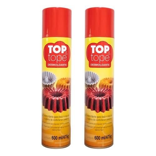 Kit 2 Desmoldantes Top Tope Spray 600ml Unta Formas