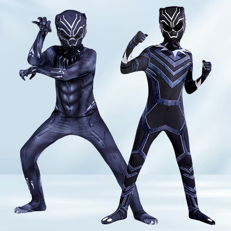 Super-Herói Pantera Negra 2 Bodysuit Adulto Crianças Cosplay Traje De Halloween