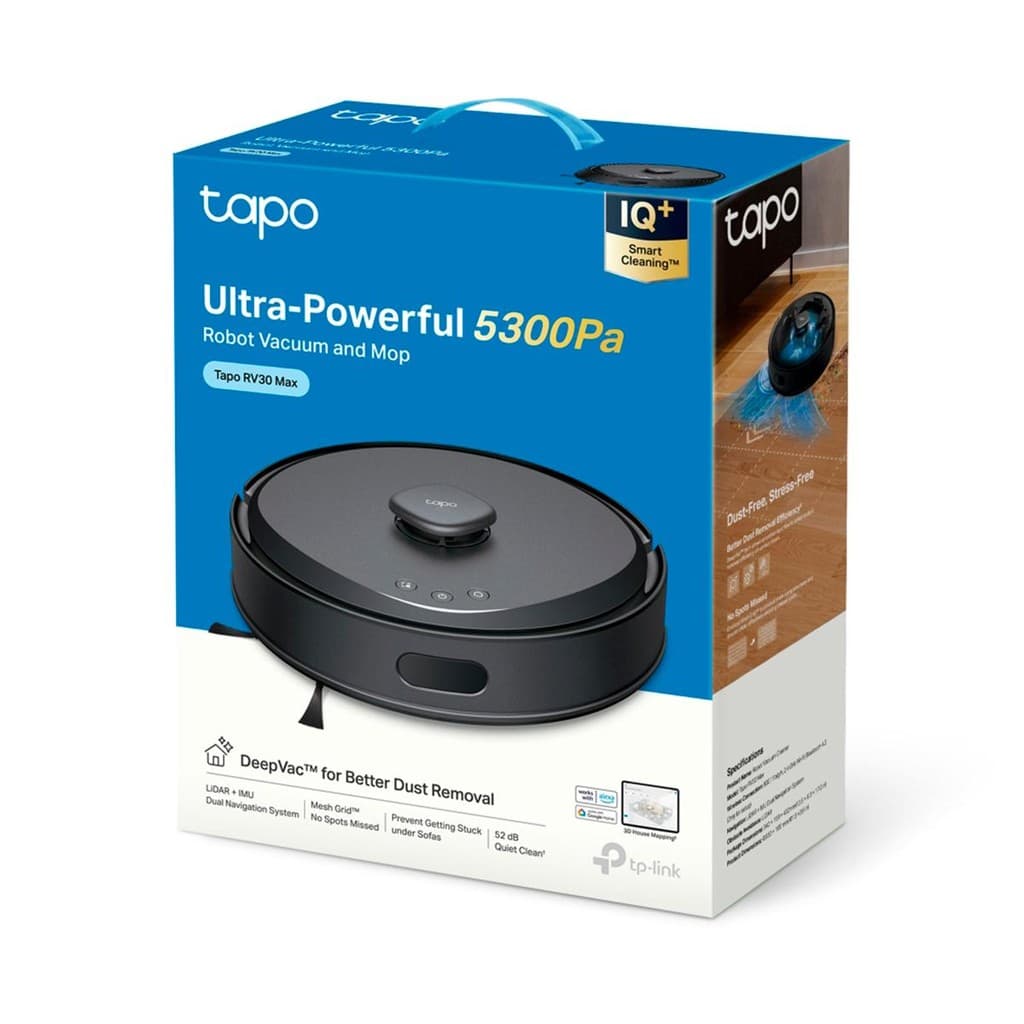 Robô Aspirador Tapo RV30 Max Aspirador Smart com Mapeamento