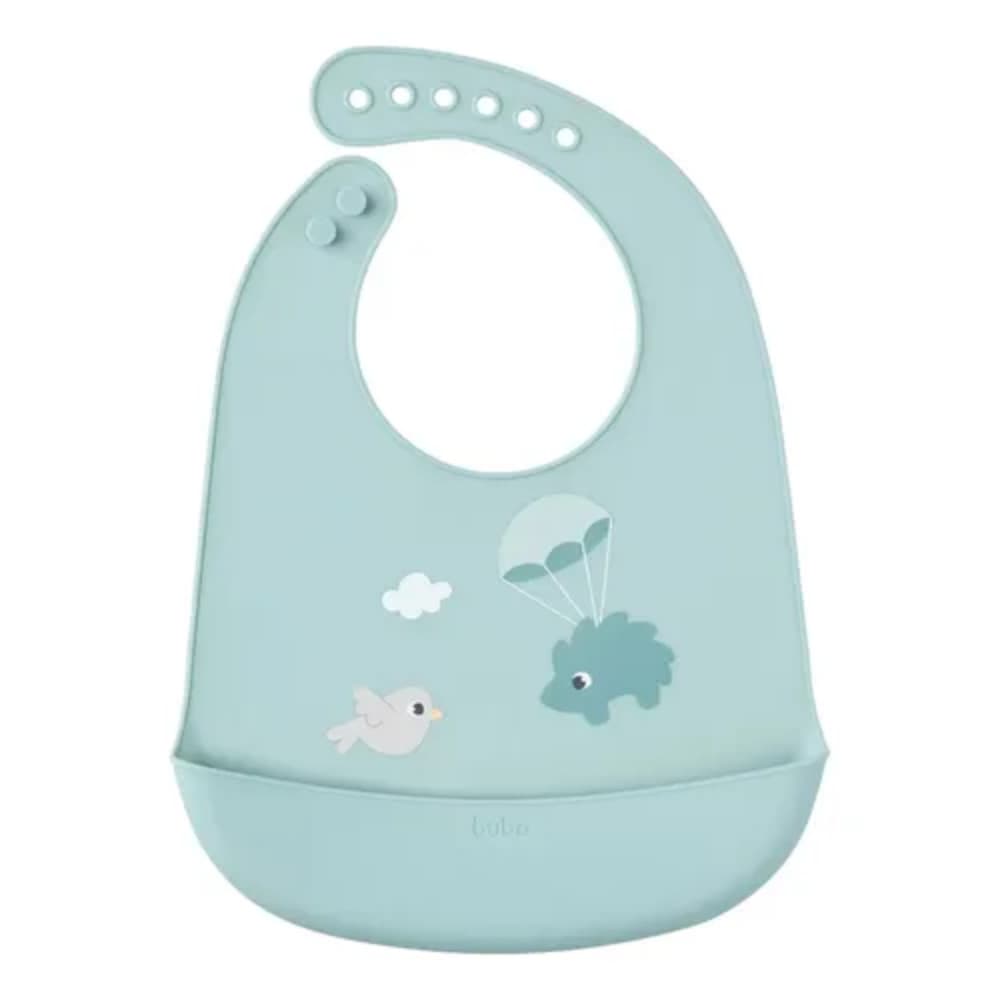 BABADOR EM SILICONE COM PEGA-MIGALHAS CLOUDY - VERDE - BUBA