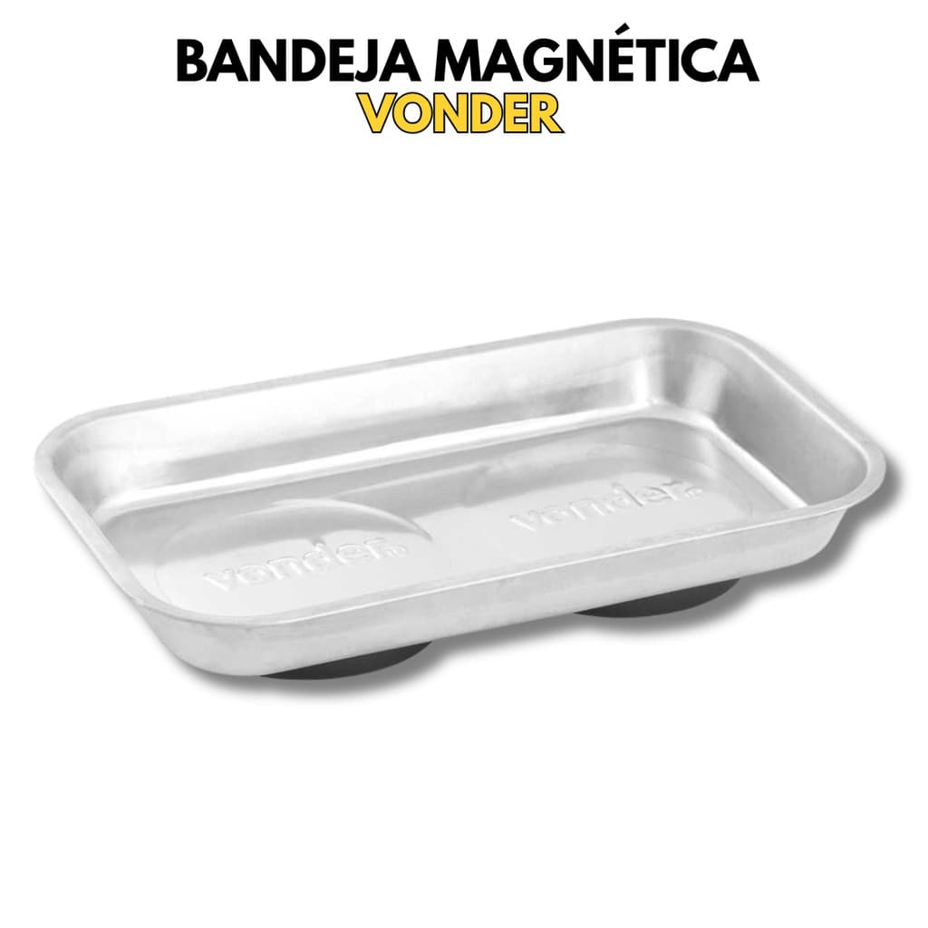 Bandeja Magnética Inox 140x240 mm – Vonder, Ideal para Ferramentas e Pequenos Peças