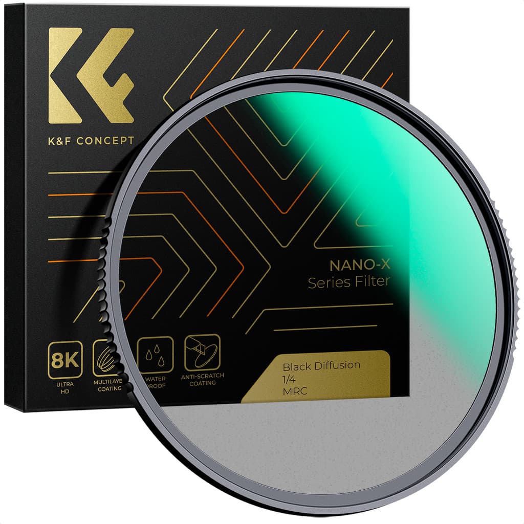 Filtro K&F Câmera Profissional Black Mist 1/4 67mm Nano X