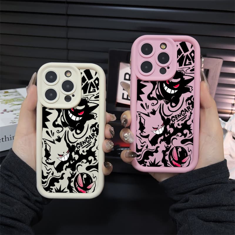 Capinha Xiaomi POCO X6 X5 X4 Pro X3 F3 F5 M3 M4 M4 Redmi 13 13C 12 12C 14C 10C 9A A1 A2 A3 Capa Silicone Pokémon Gengar