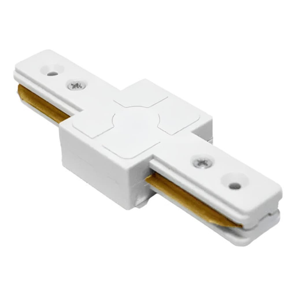 Conector Emenda Para Trilho Eletrificado Preto Branco Em L