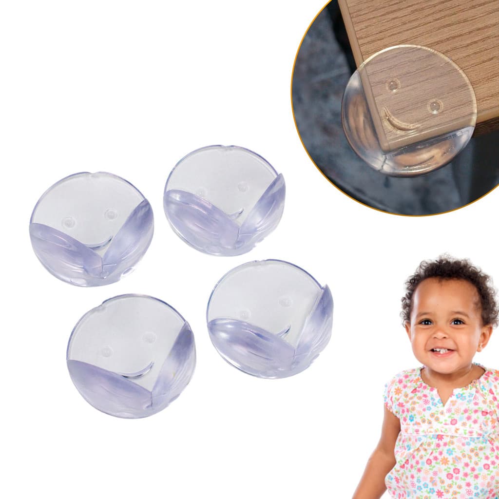 Protetor De Quina Redondo Silicone Para Móveis e Bebês