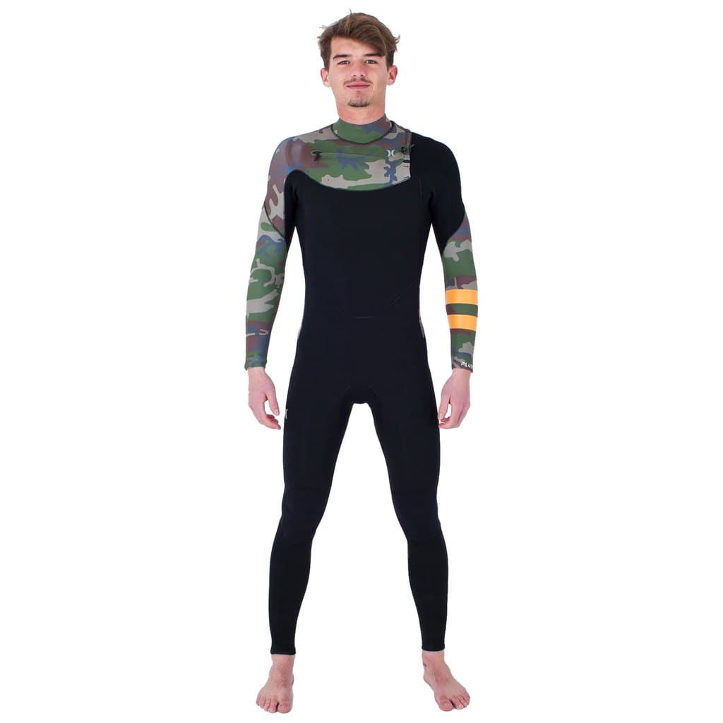 Long John Hurley 3/2mm Plus Printed Chest Zip Camuflado Importado