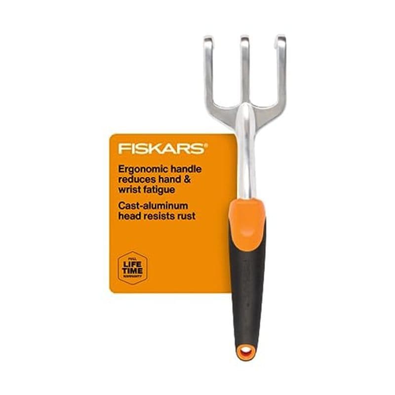 Conjunto De Ferramentas De Jardim 3 Em 1 Fiskars , Cabeças De Alumínio Fundido Polido Para Resistência À Ferrugem , Espá