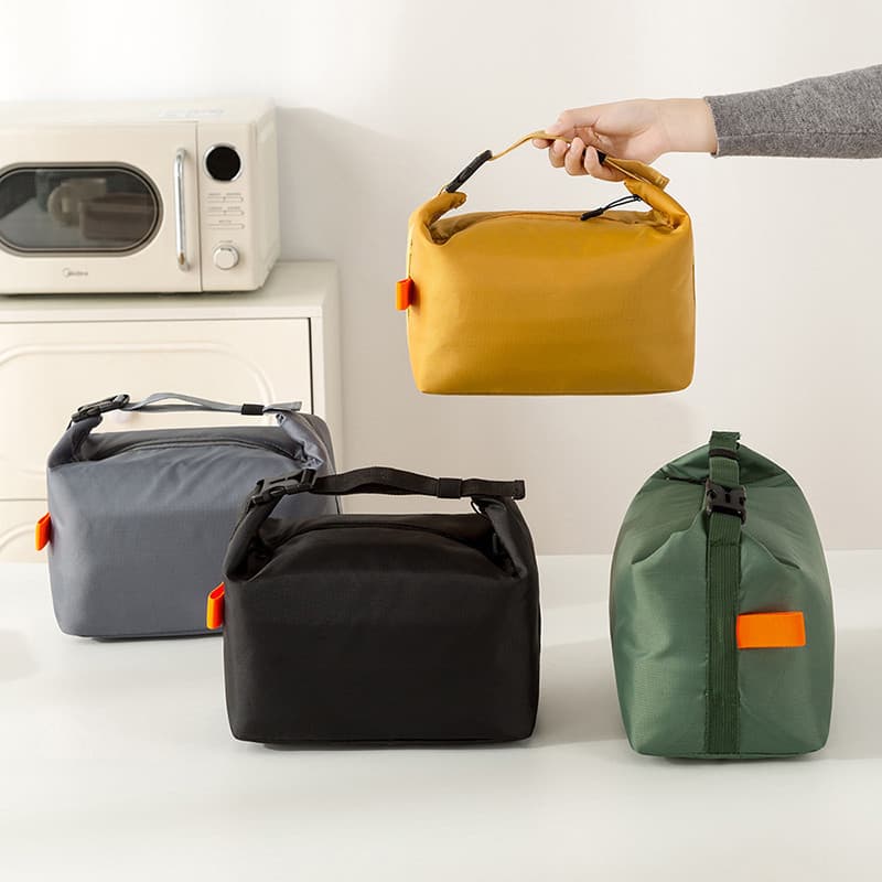 Almoço Isolado Bento Saco Folha De Alumínio Lancheira Portátil Térmico Refrigerador Tote Com Bloco De Gelo À Prova De Va