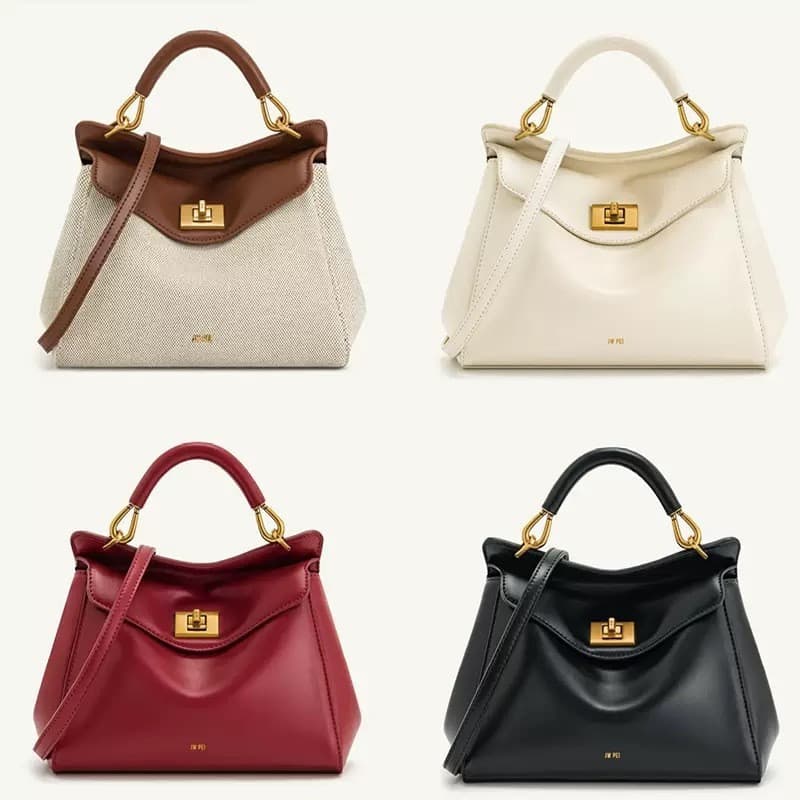 Lucia Lock Bolsa De Viagem Crossbody Commuter All-Match Ombro Pequena Feminina Quadrada