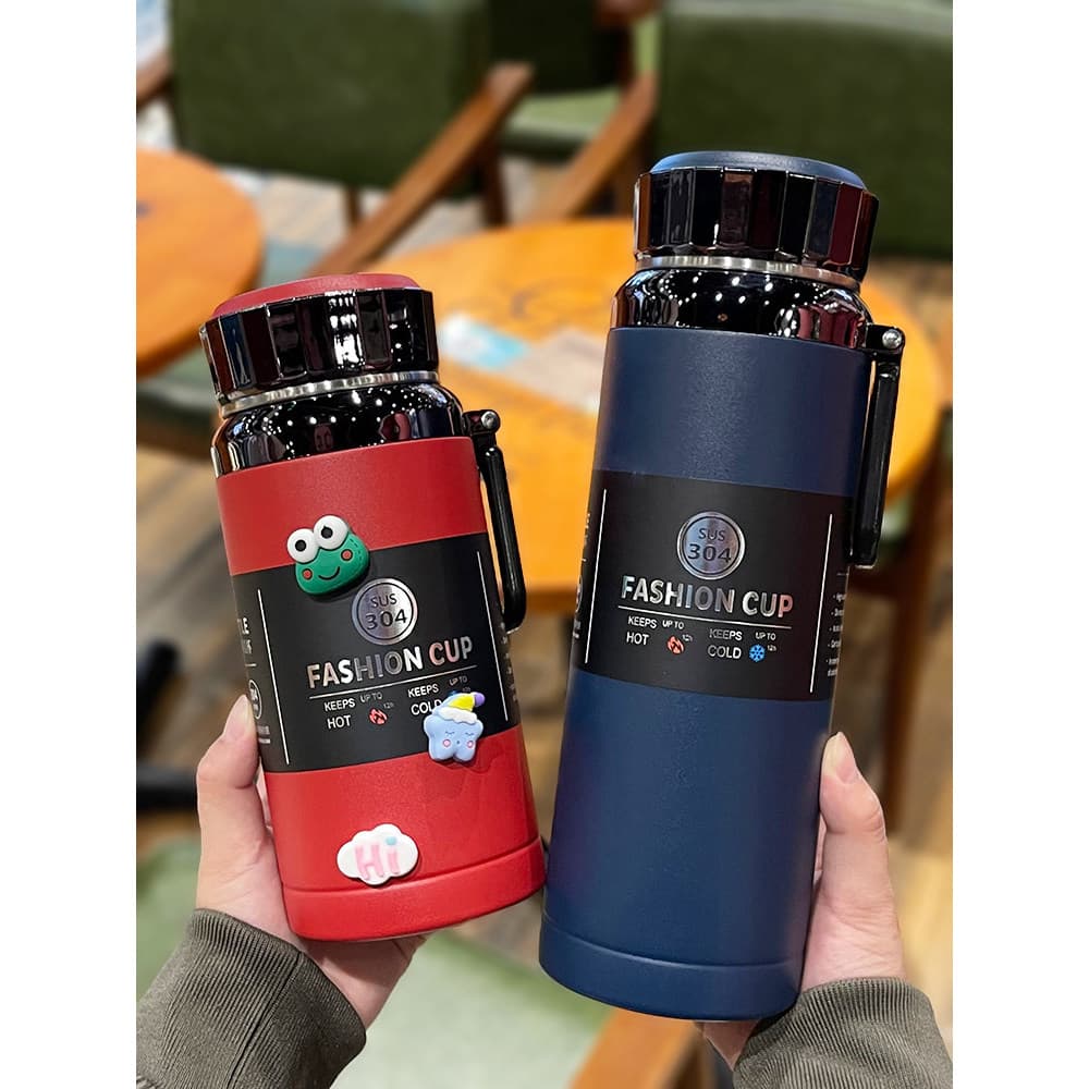Copo de isolamento de chá de grande capacidade masculino high-End simples copo de água feminino de alto valor portátil x