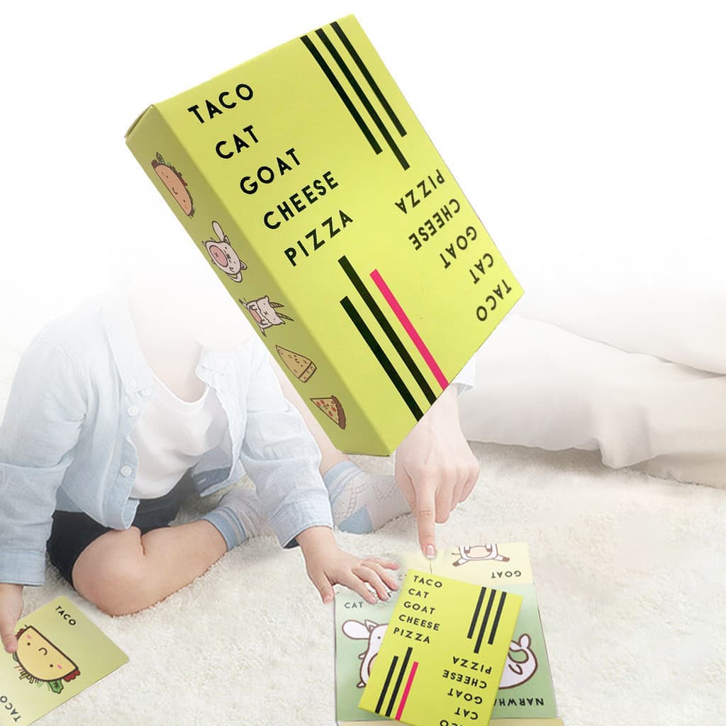 Taco Cat Goat Versão Adulta Jogo de Cartas de Bebidas Pizza de Queijo Muito Divertido Jogo de Cartas para Festas Versão