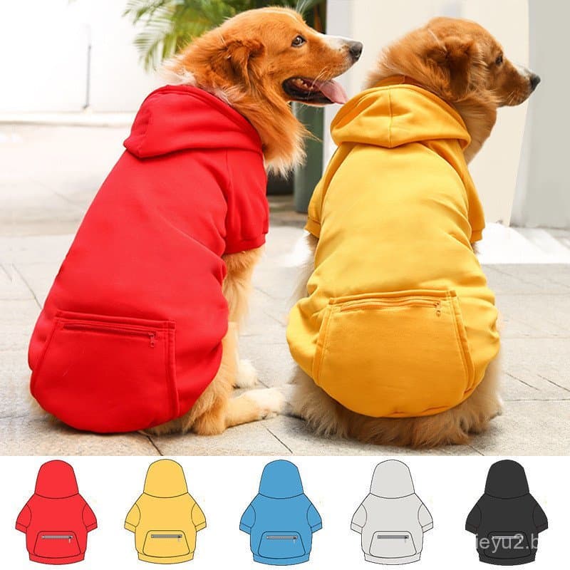 Roupa De Cachorro Moletom Com Capuz Para Cães Casaco De Inverno E Grandes Pequeno Golden Jaquetas
